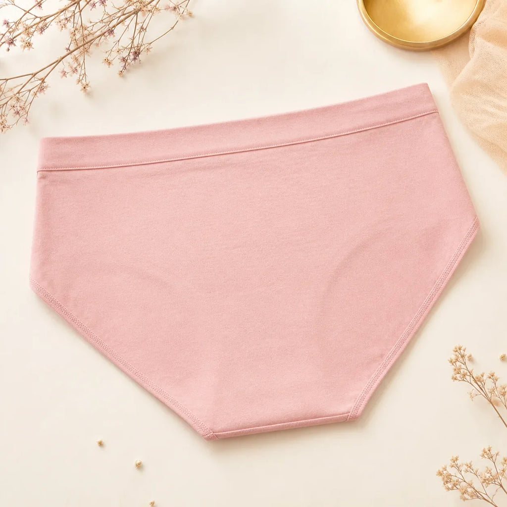 VELOURA Everyday Cotton Brief rear coverage flat lay — temporary concept image